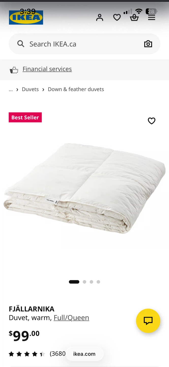 IKEA Warm Down & Feather Duvet – Like New Condition- Fjällarnika - photo 4