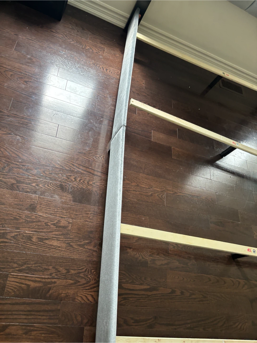 Queen Grey Upholstered Bed Frame with Headboard- AS IS - photo 5