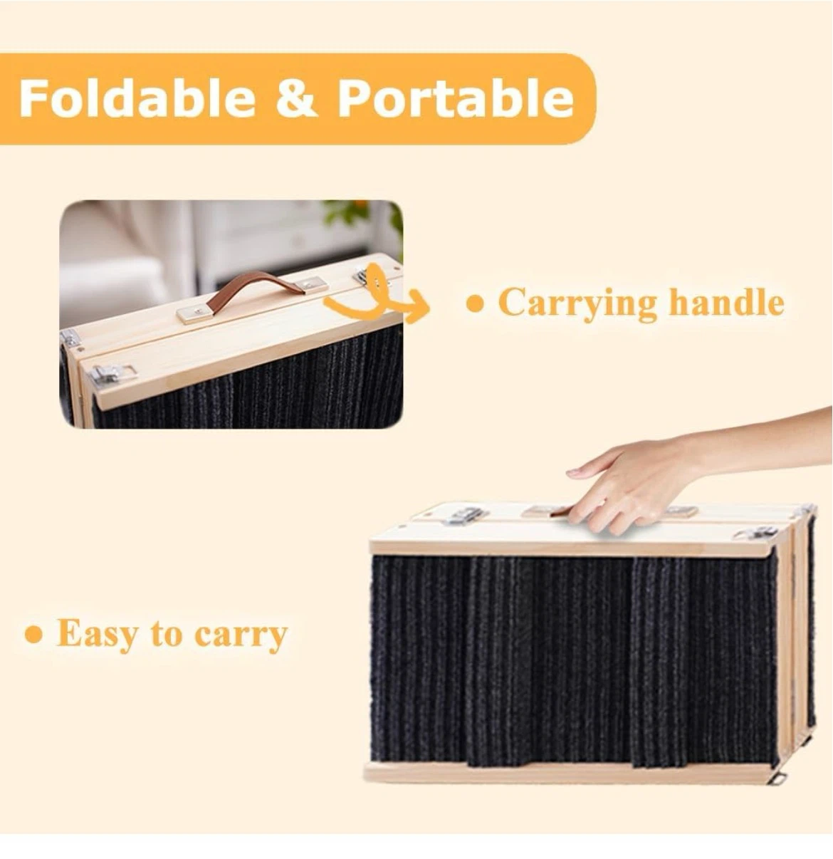 Adjustable Wooden Pet Ramp with Anti-Slip Surface - photo 4
