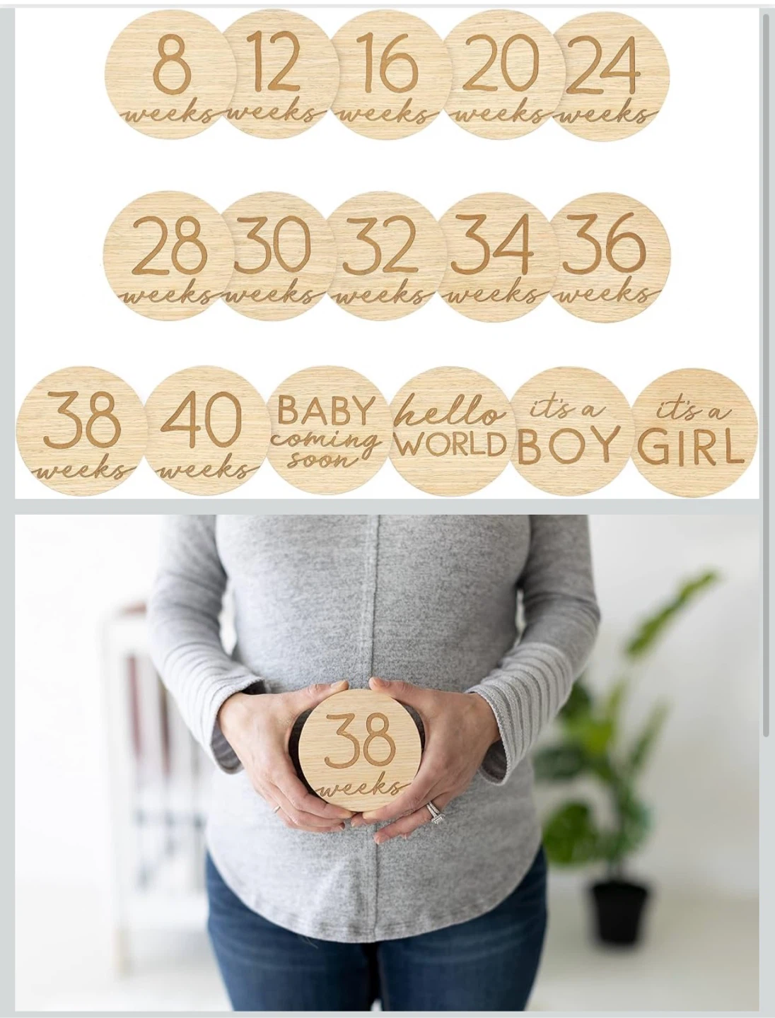 Wooden Pregnancy Markers - photo 2
