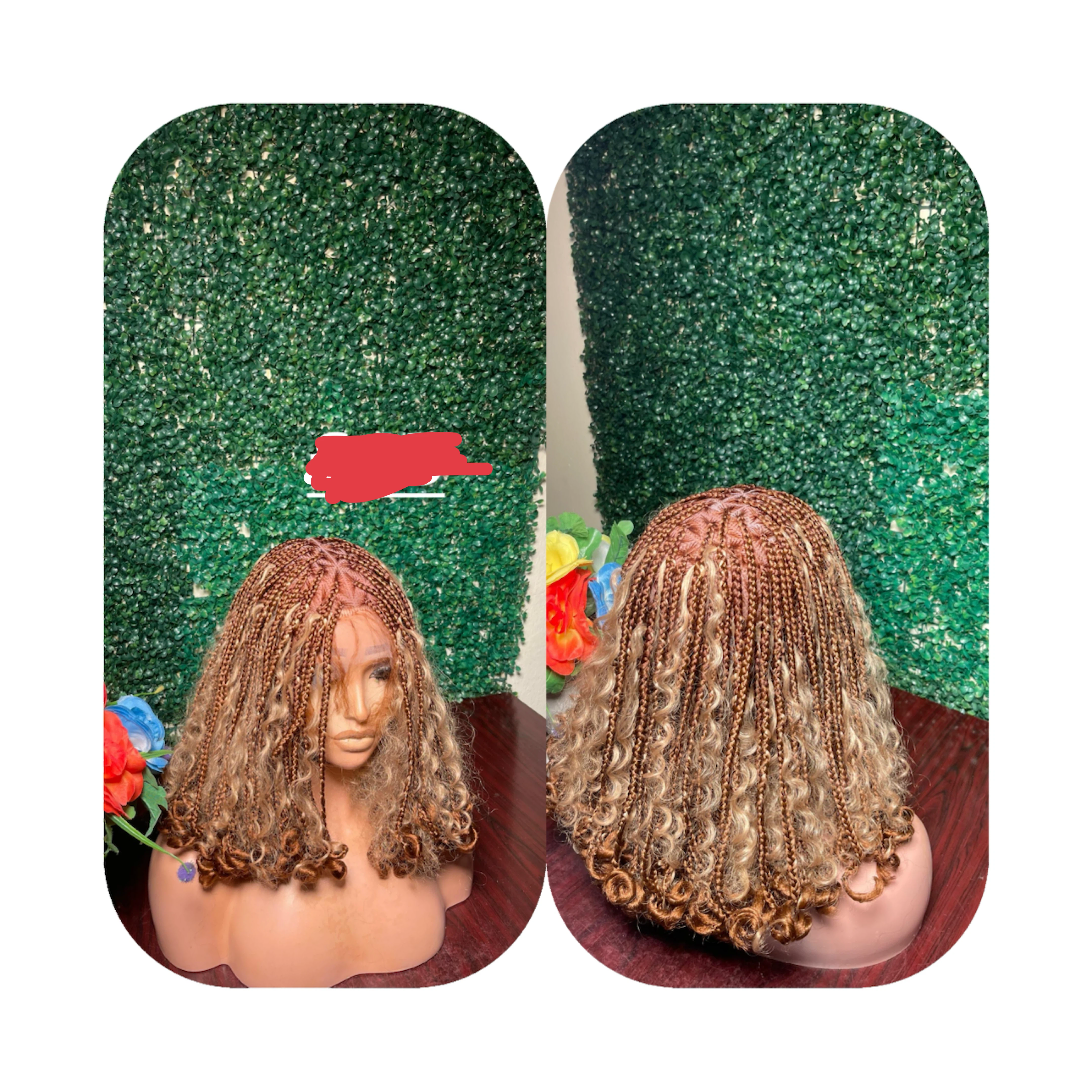 Braided Wig with Curly Ends(Boho braids)