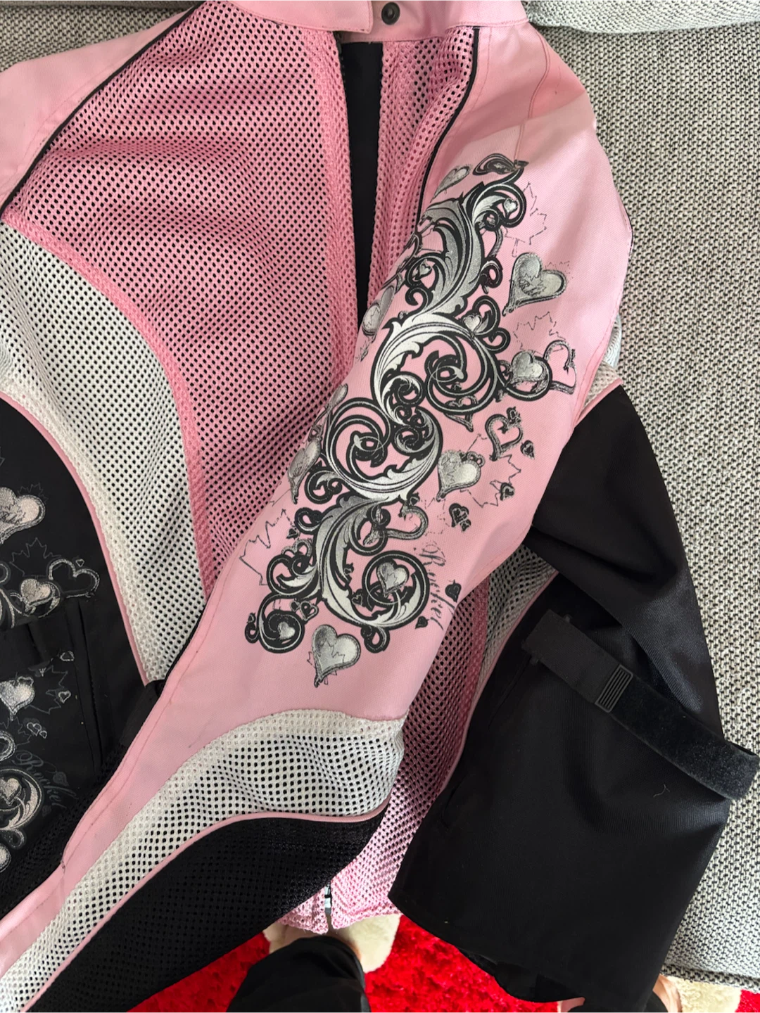 Joe Rocket Women's Motorcycle Jacket XL Pink Black - photo 2