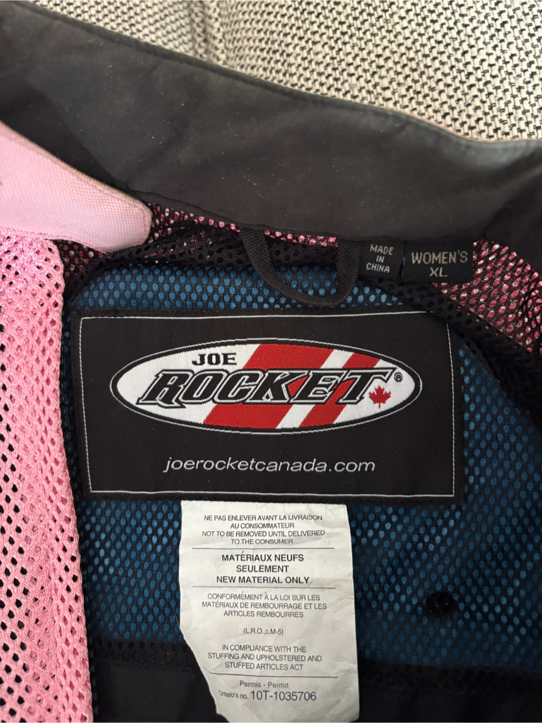 Joe Rocket Women's Motorcycle Jacket XL Pink Black - photo 4