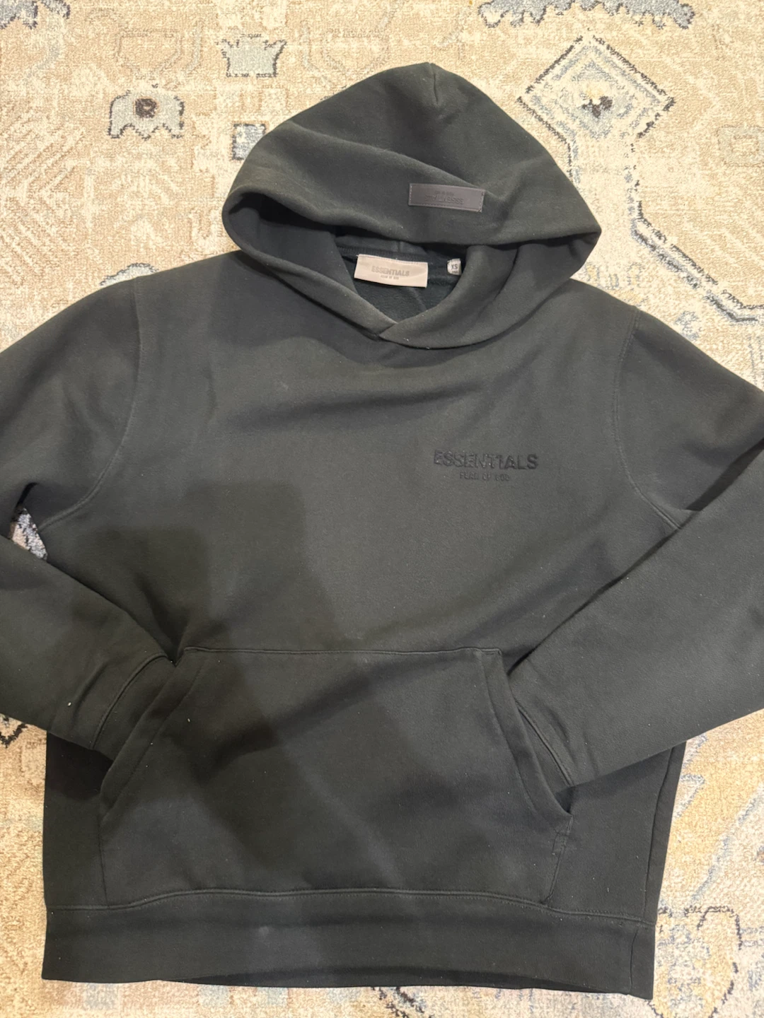 Fear of God Essentials Hoodie Black XS
