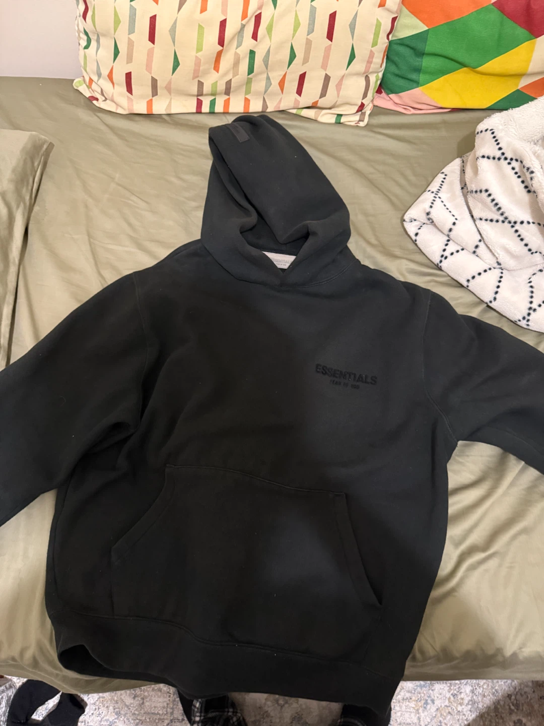 Fear of God Essentials Hoodie Black XS - photo 3