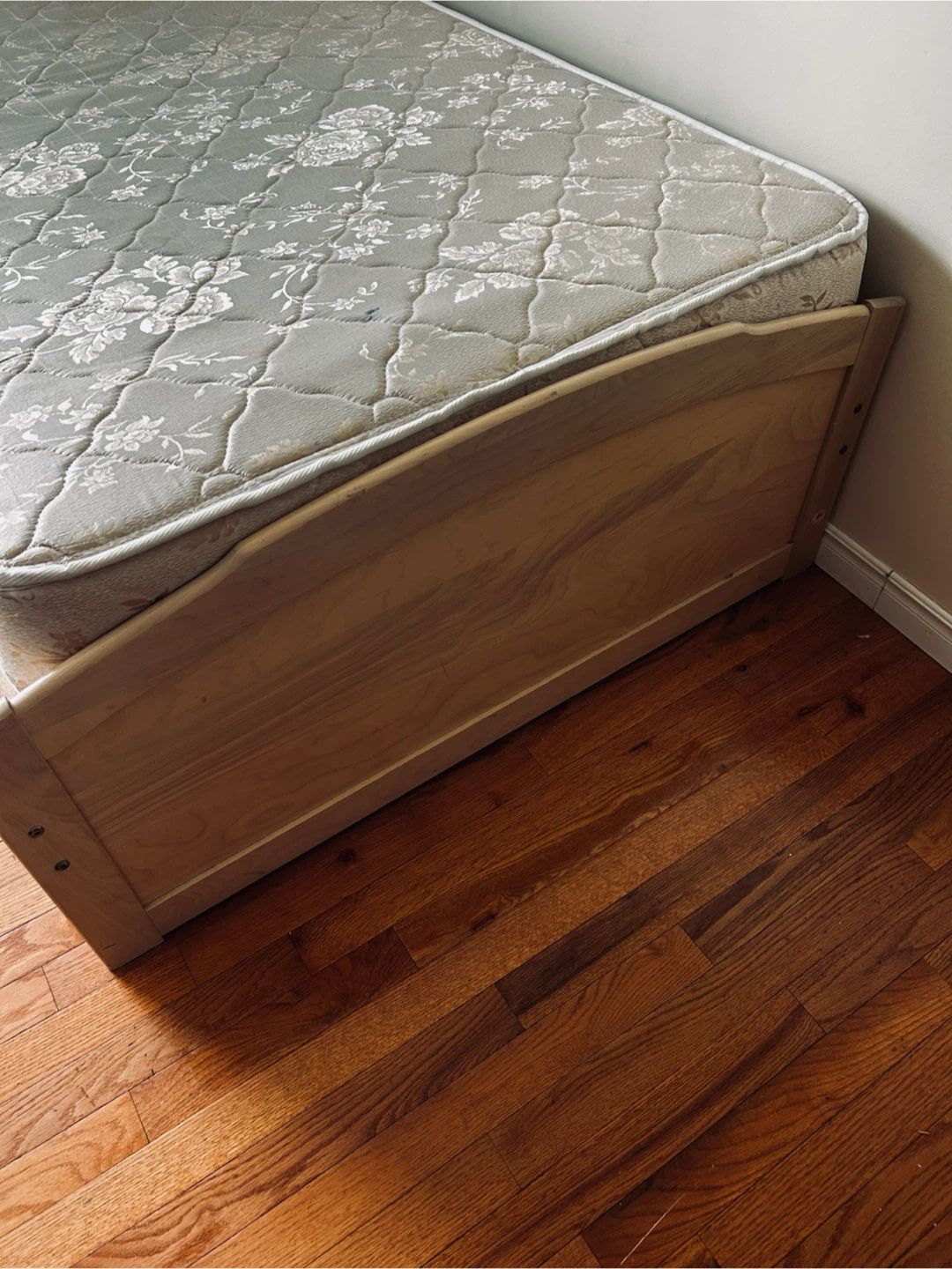 Twin Bed Frame with Mattress and Headboard Storage - photo 4