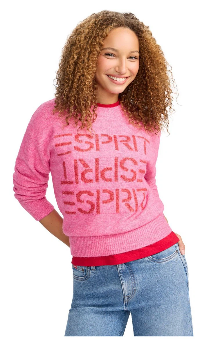 ESPRIT Women’s Crewneck Logo Sweater, Retro 80s - Size Large - photo 4