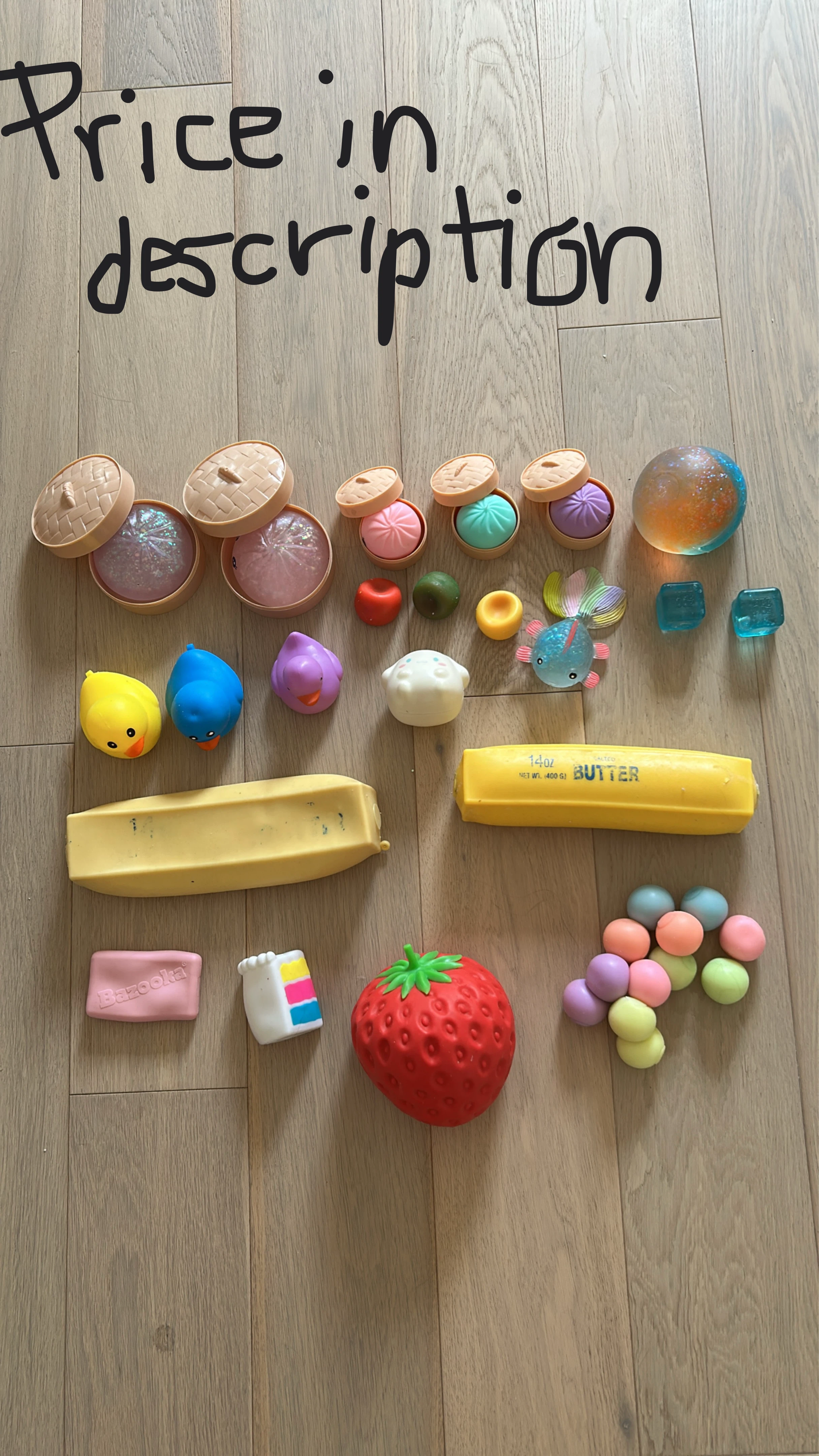 Squishies! (Sold separately or all together)