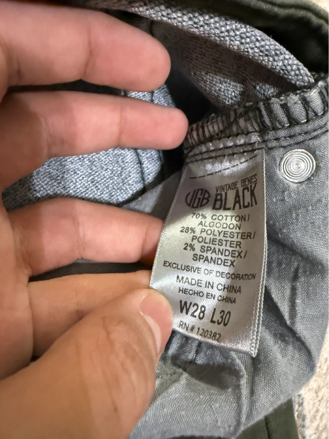 Vintage Genes Black Pants W28 L30 - photo 2