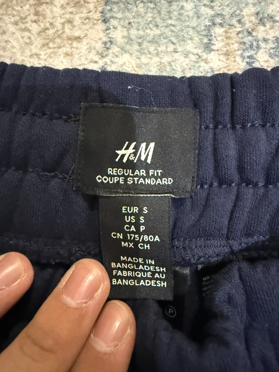 H&M Navy Blue Regular Fit Shorts Size S - photo 2