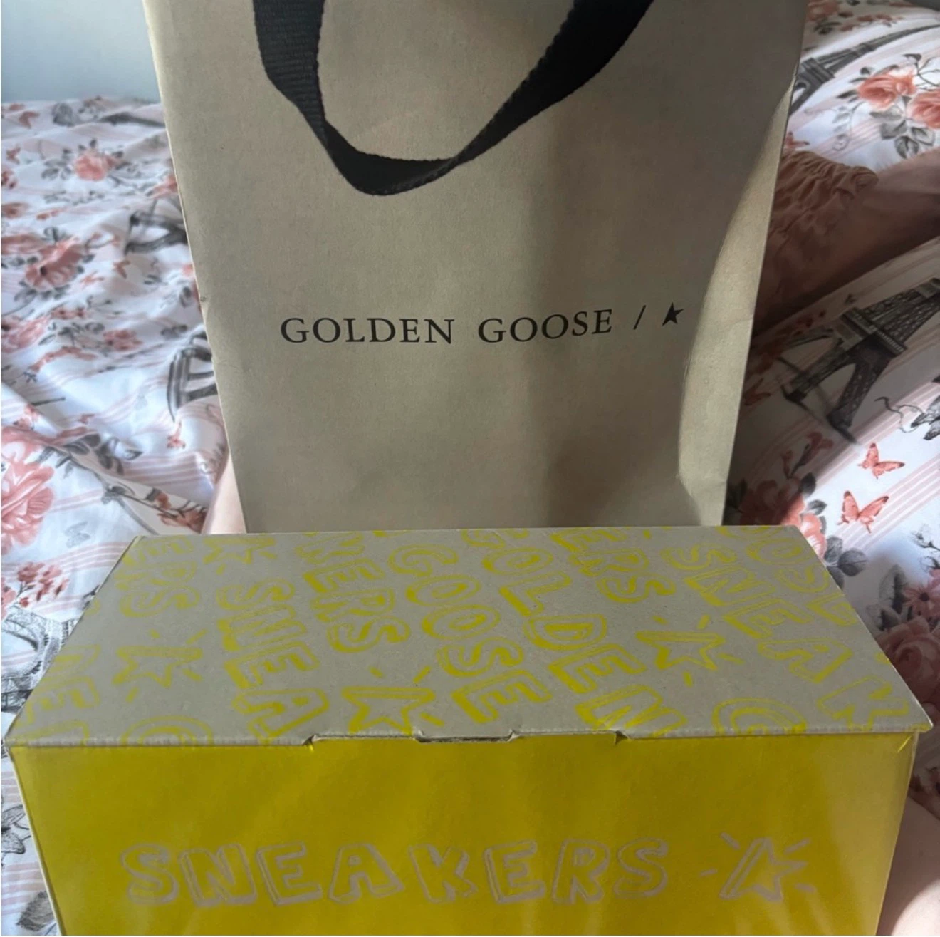 Golden Goose "May With Print Star" Kid's Sneakers Size 35 - photo 2