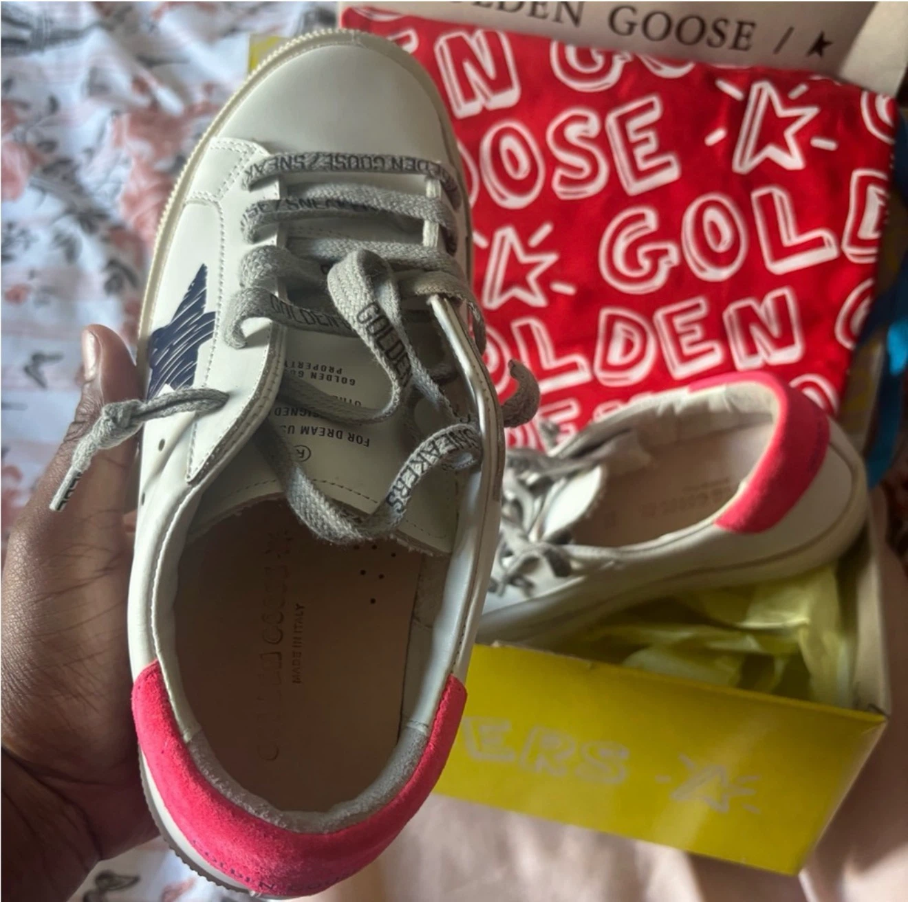 Golden Goose "May With Print Star" Kid's Sneakers Size 35 - photo 4