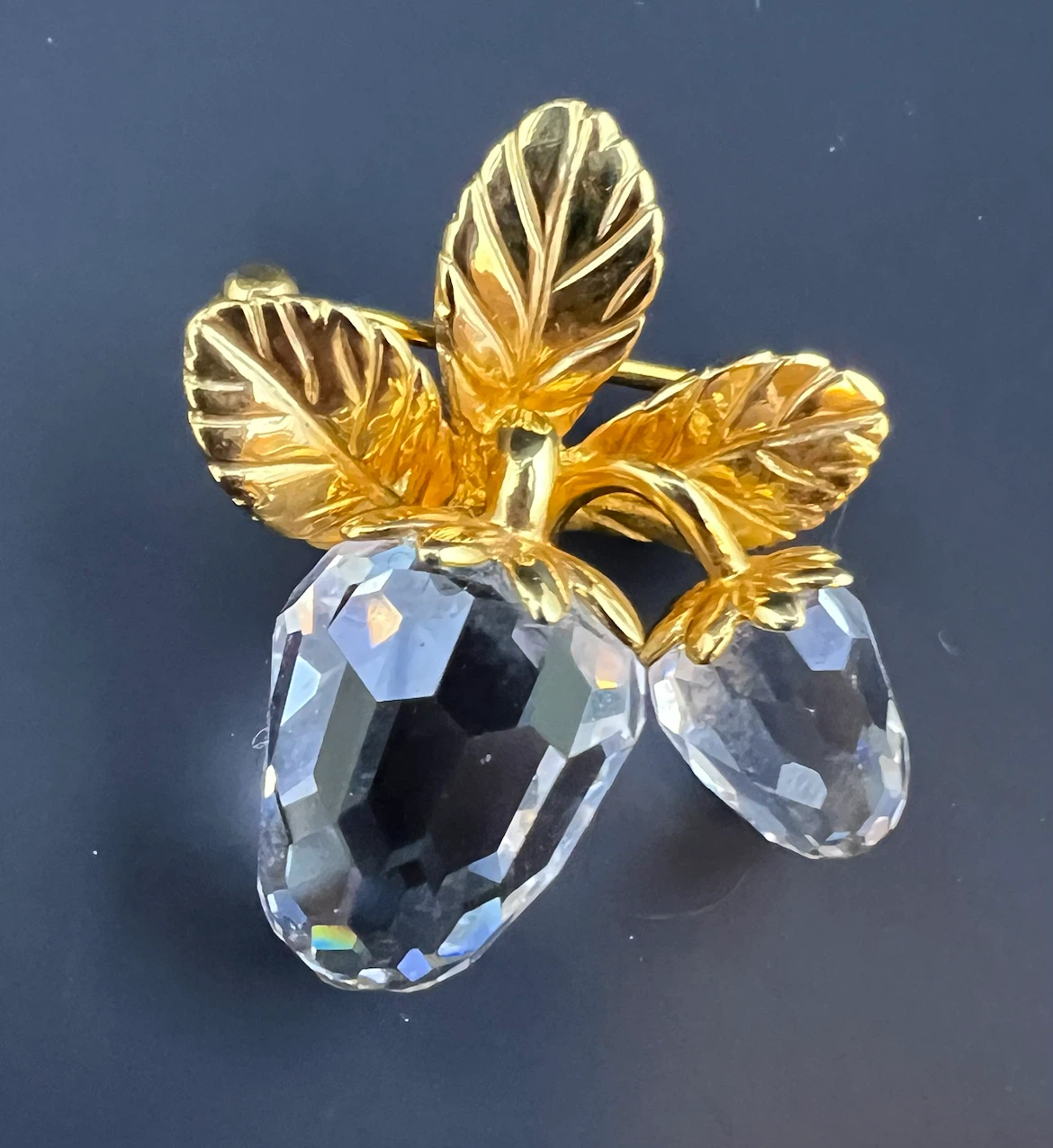 Vintage Swarovski "Crystal Memories" Strawberry Brooch