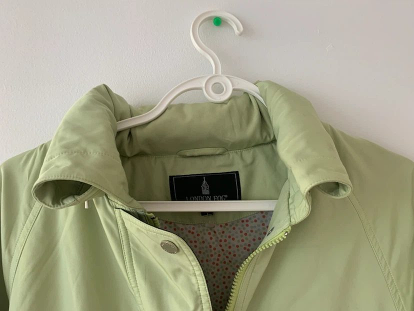 London Fog Light Green Hooded Jacket - photo 2