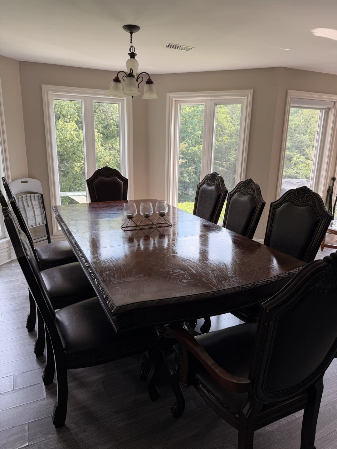 Dark Brown Dining Chairs (Set of 6) - photo 4