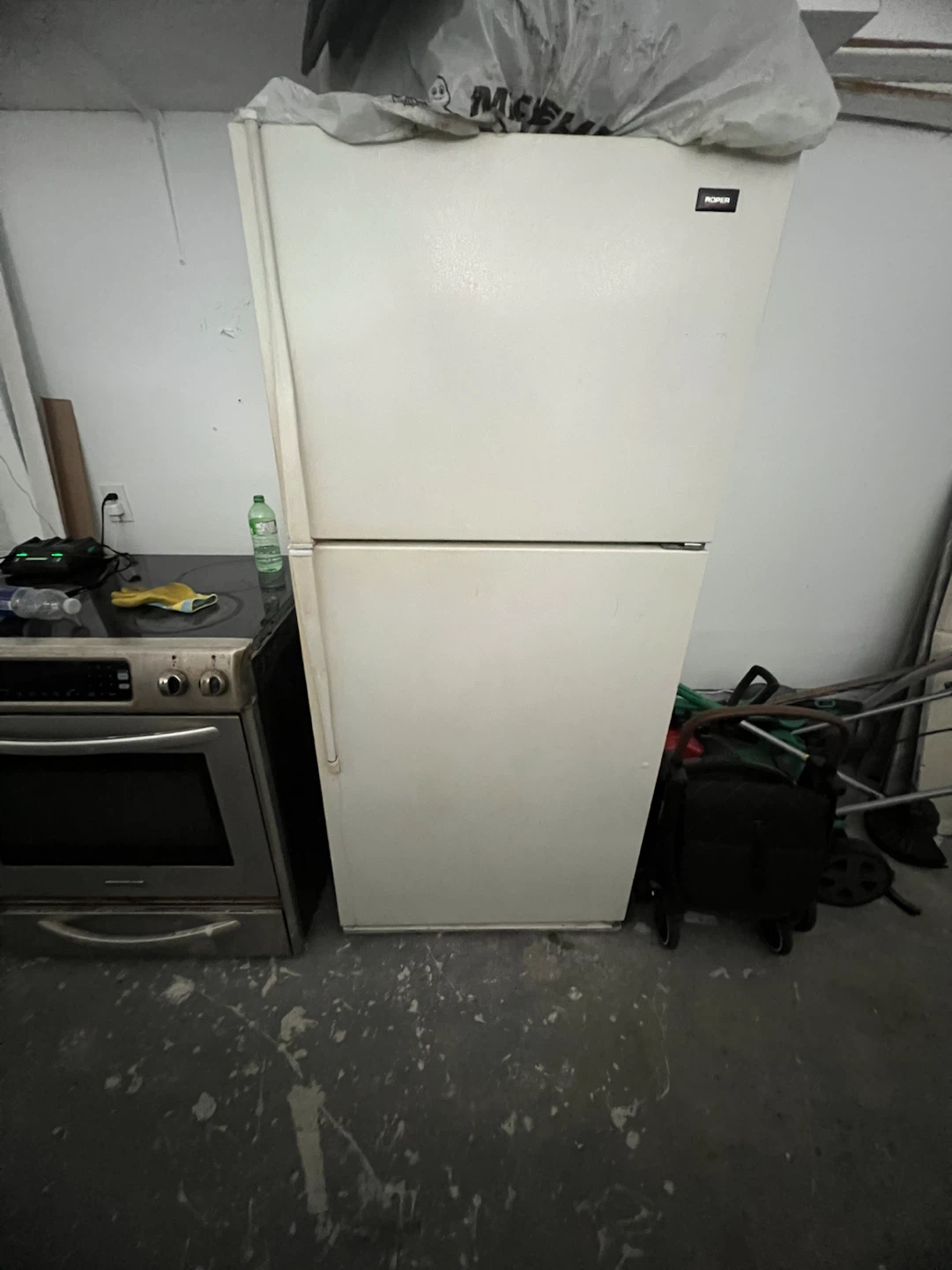 White Roper Refrigerator