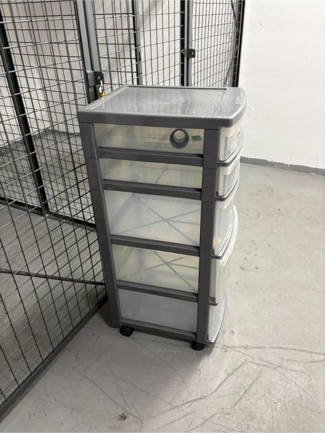 5 drawer Rolling Cart storage bins organization shelf - photo 3