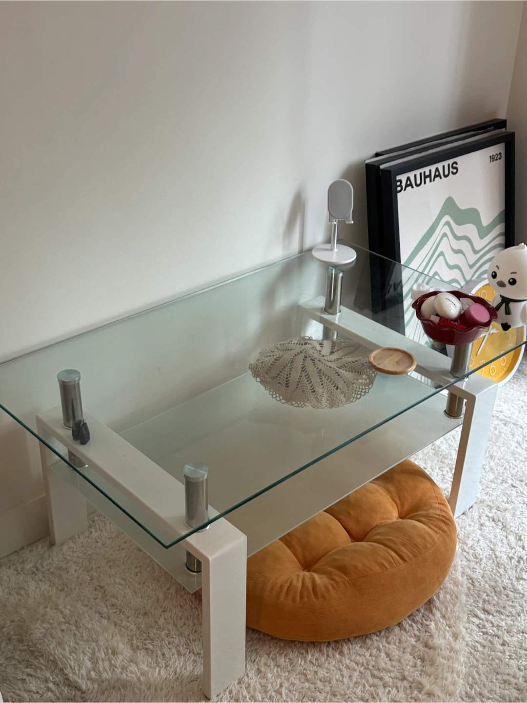 Modern Glass Coffee Table – Excellent Condition ✨