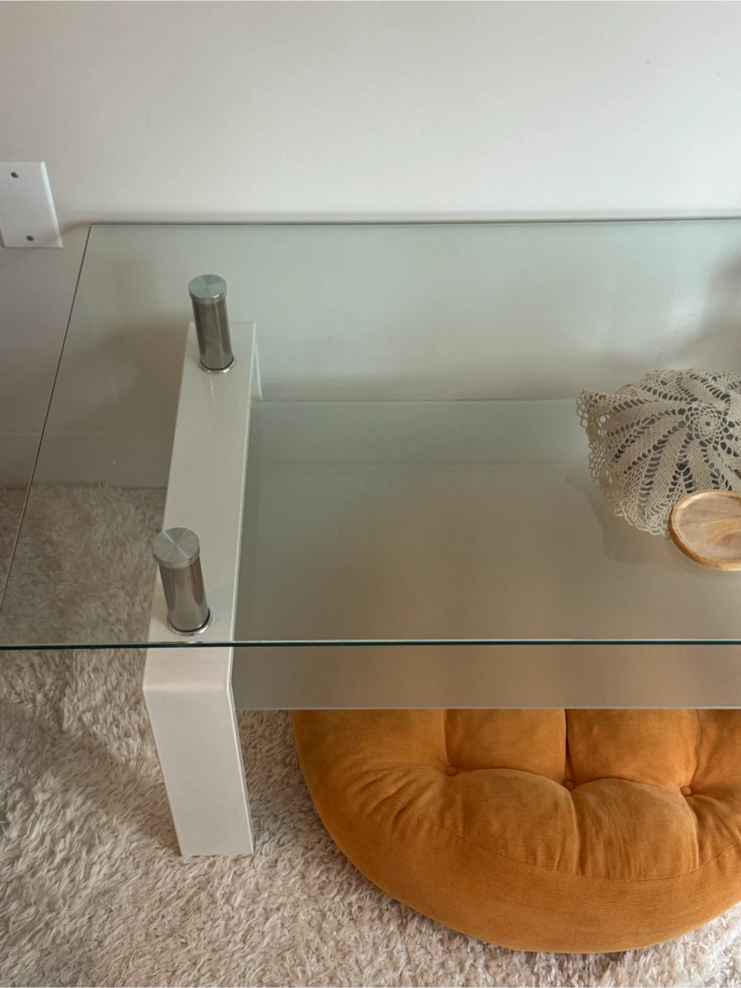 Modern Glass Coffee Table – Excellent Condition ✨ - photo 2