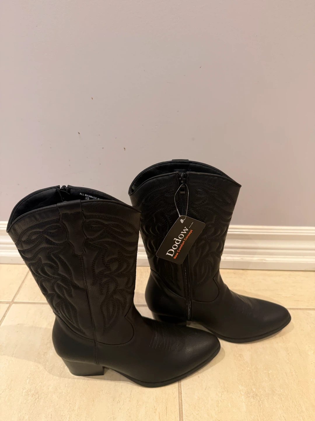 Dodow Black Cowboy Boots - photo 4