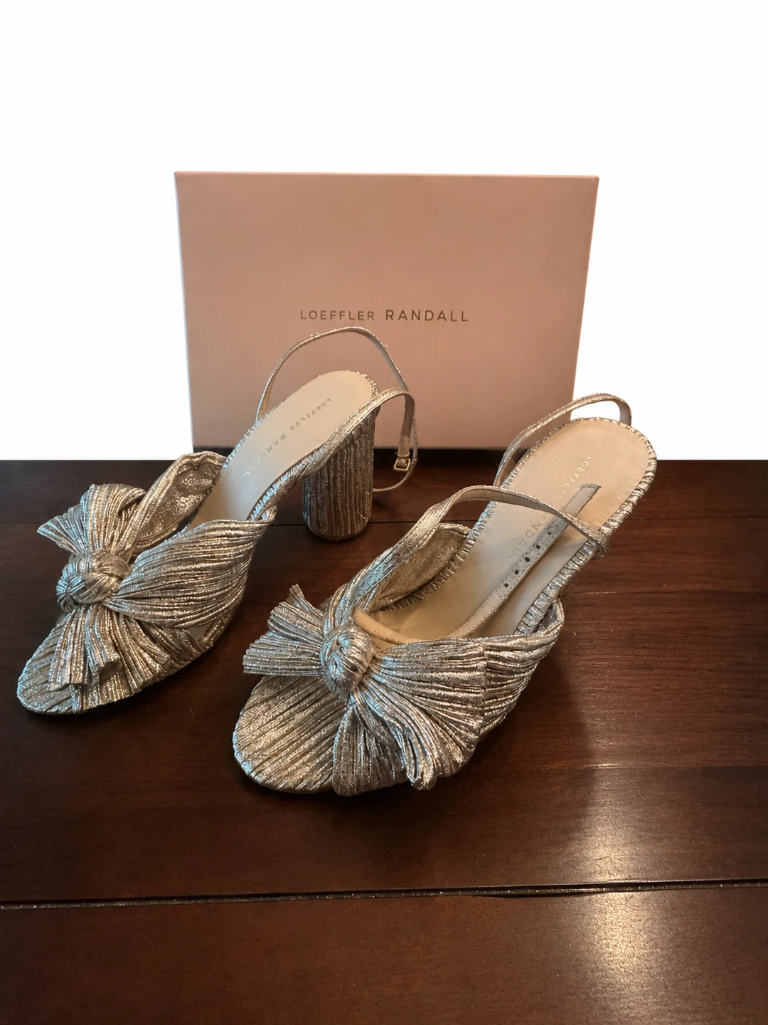 Loeffler Randall Camellia Pump Shoes - Size 9 - Champagne