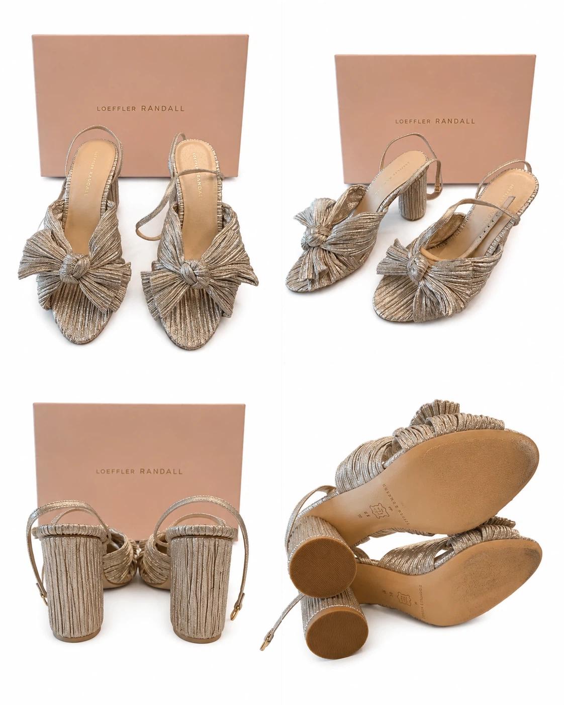 Loeffler Randall Camellia Pump Shoes - Size 9 - Champagne - photo 2