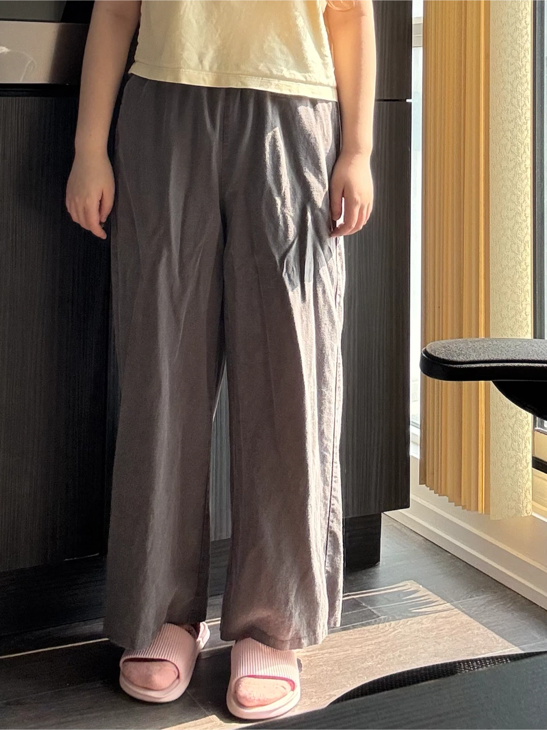 Grey Linen pants - Medium