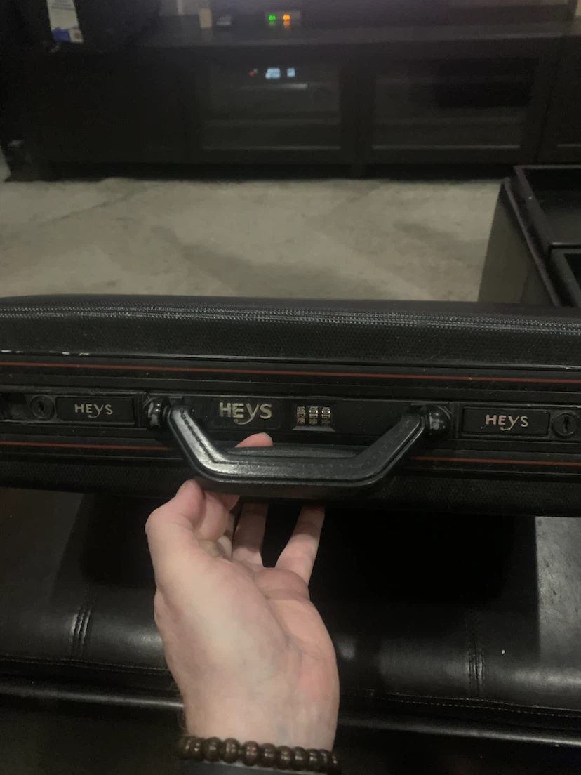HEYS Black Briefcase with Combination Lock