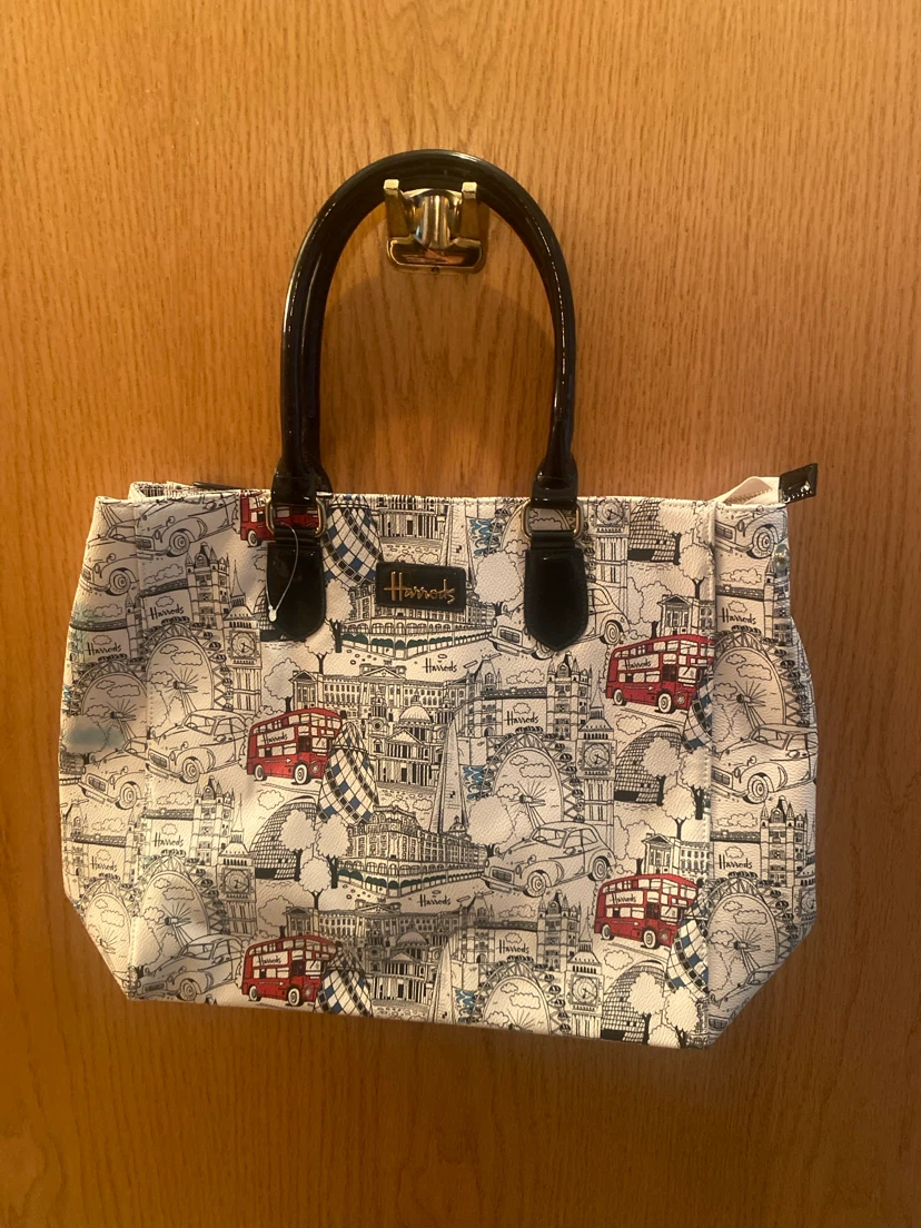 Harrods London Print Tote Bag