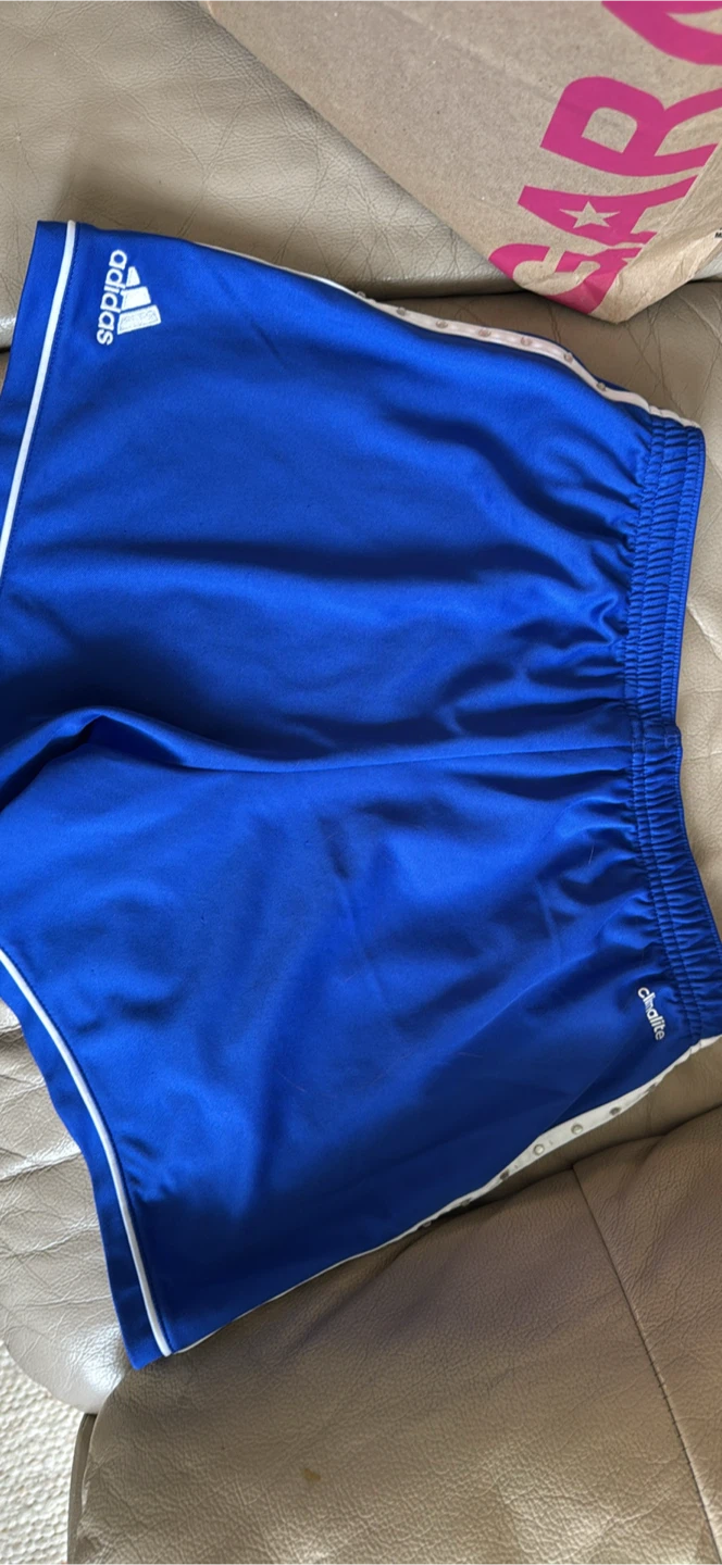 Size small, Adidas Climalite Soccer Shorts with rhinestones