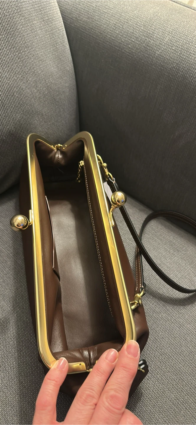 Coach The Kisslock Frame Bag - Brown