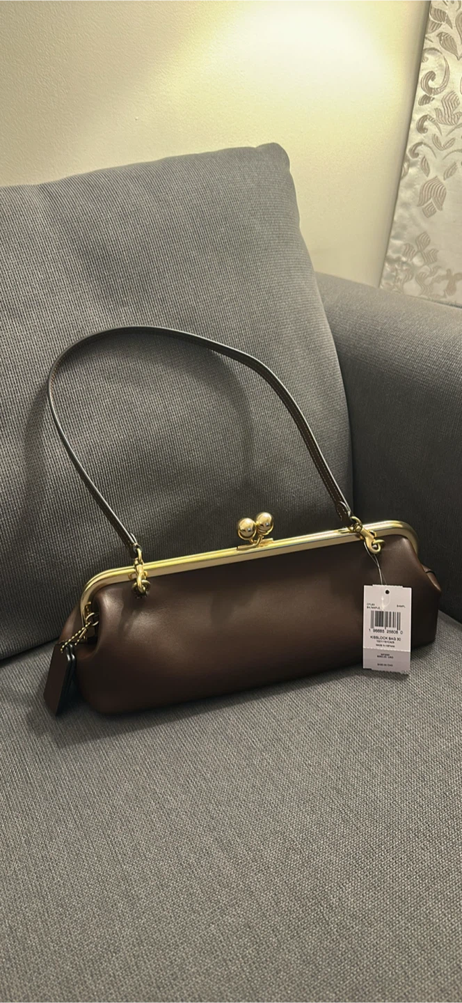 Coach The Kisslock Frame Bag - Brown - photo 4