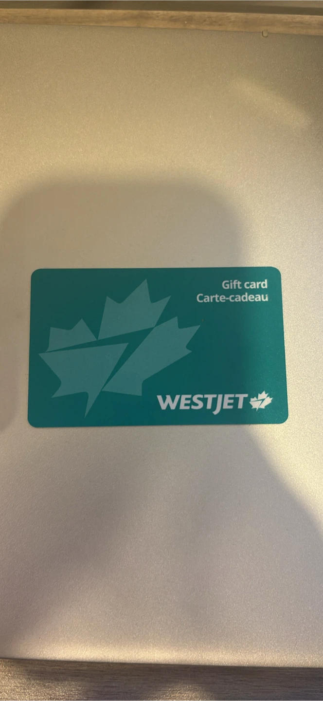 $25 WestJet Gift Card