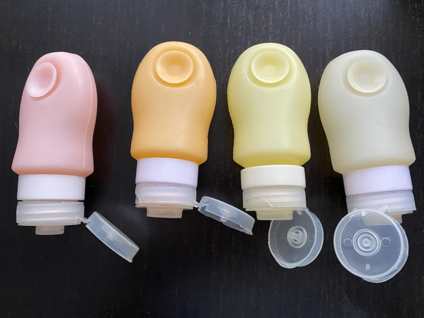 Set of 4 Travel Size Silicone Bottles 2oz - photo 2