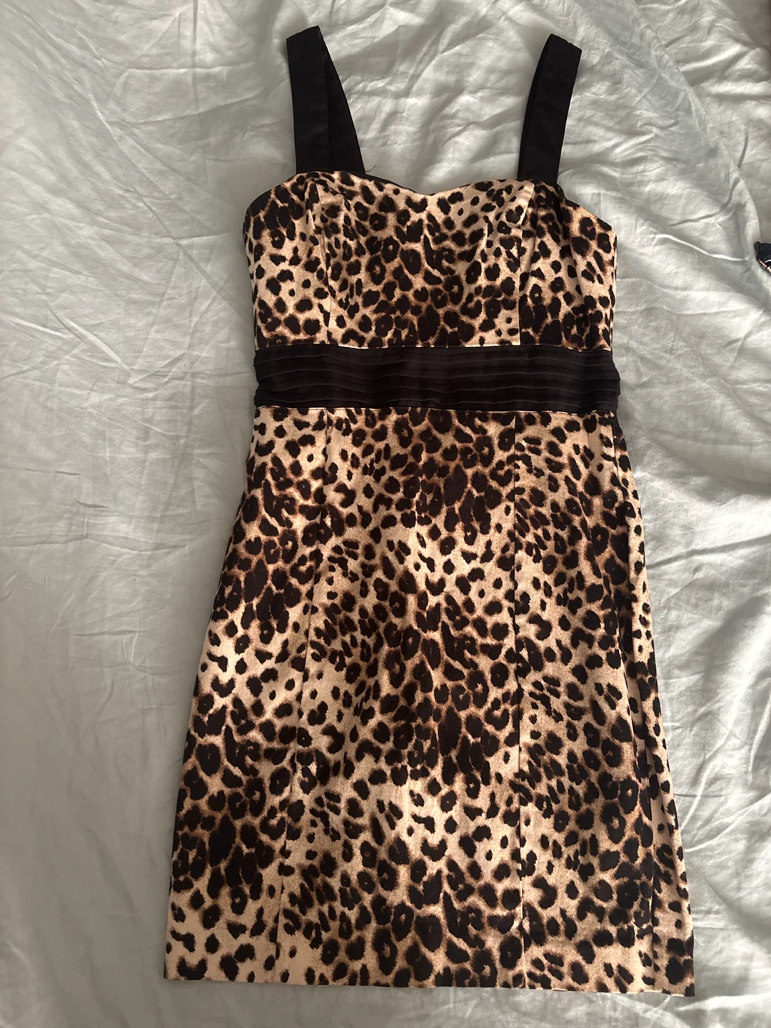 XXI Leopard Print Strapless Dress
