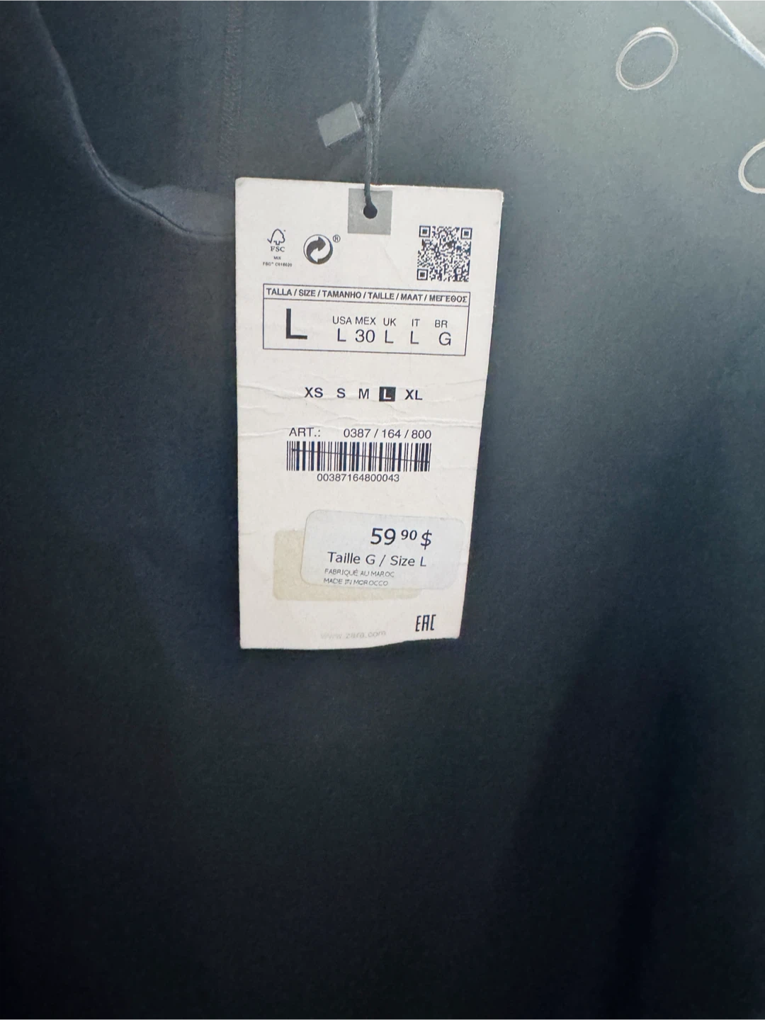 ZARA Black Dress Size L - photo 2