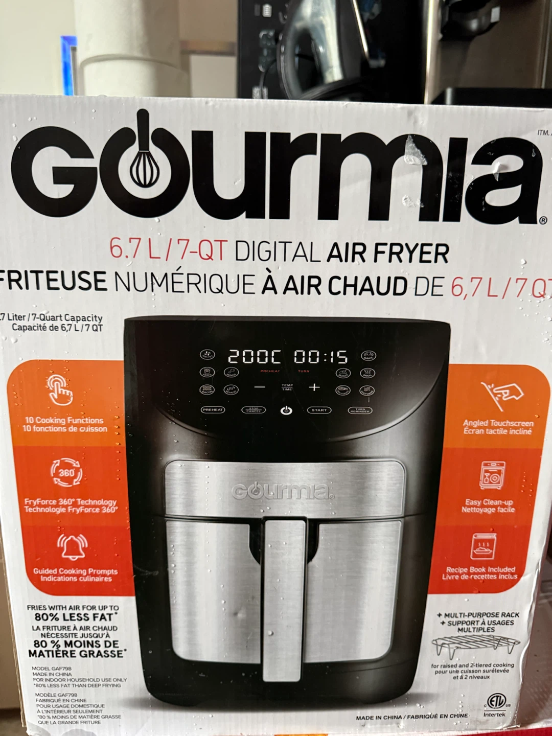 Gourmia 6.7L/7-QT Digital Air Fryer GAF798