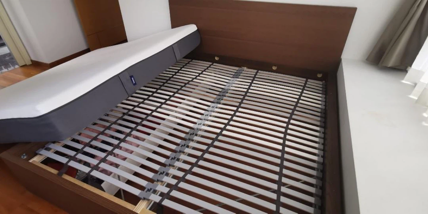 IKEA Malm King Size Bed Frame with 2 Drawers Brown Ash - photo 2