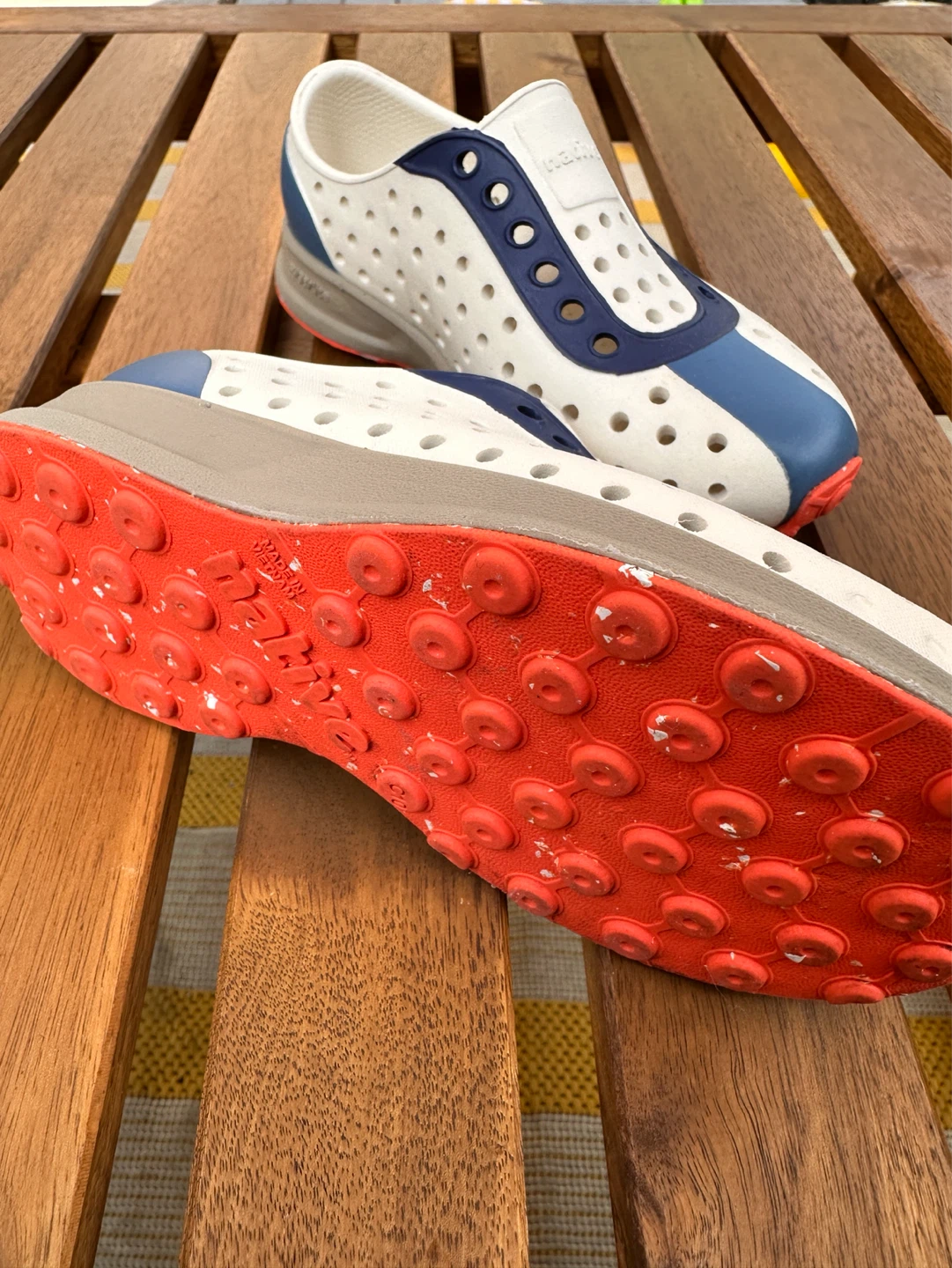 Kids - New Native Shoes White/Blue - photo 2