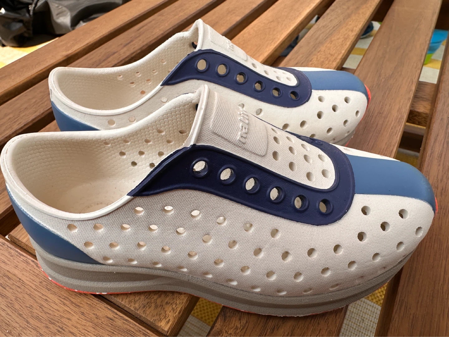 Kids - New Native Shoes White/Blue - photo 3