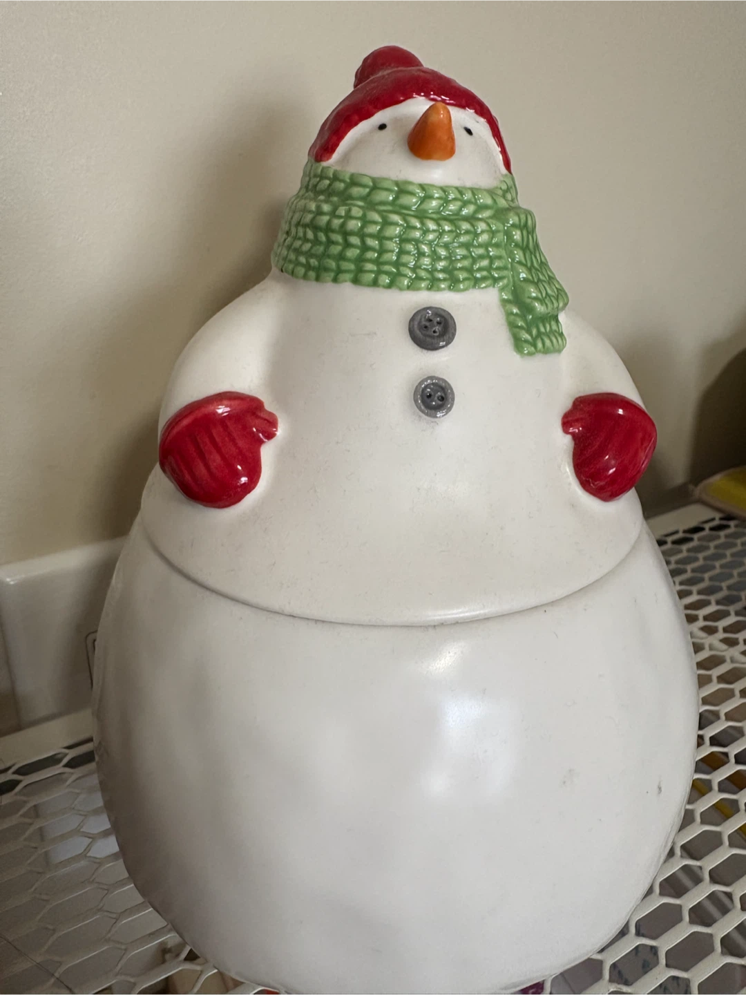 Ceramic Snowman Cookie Jar