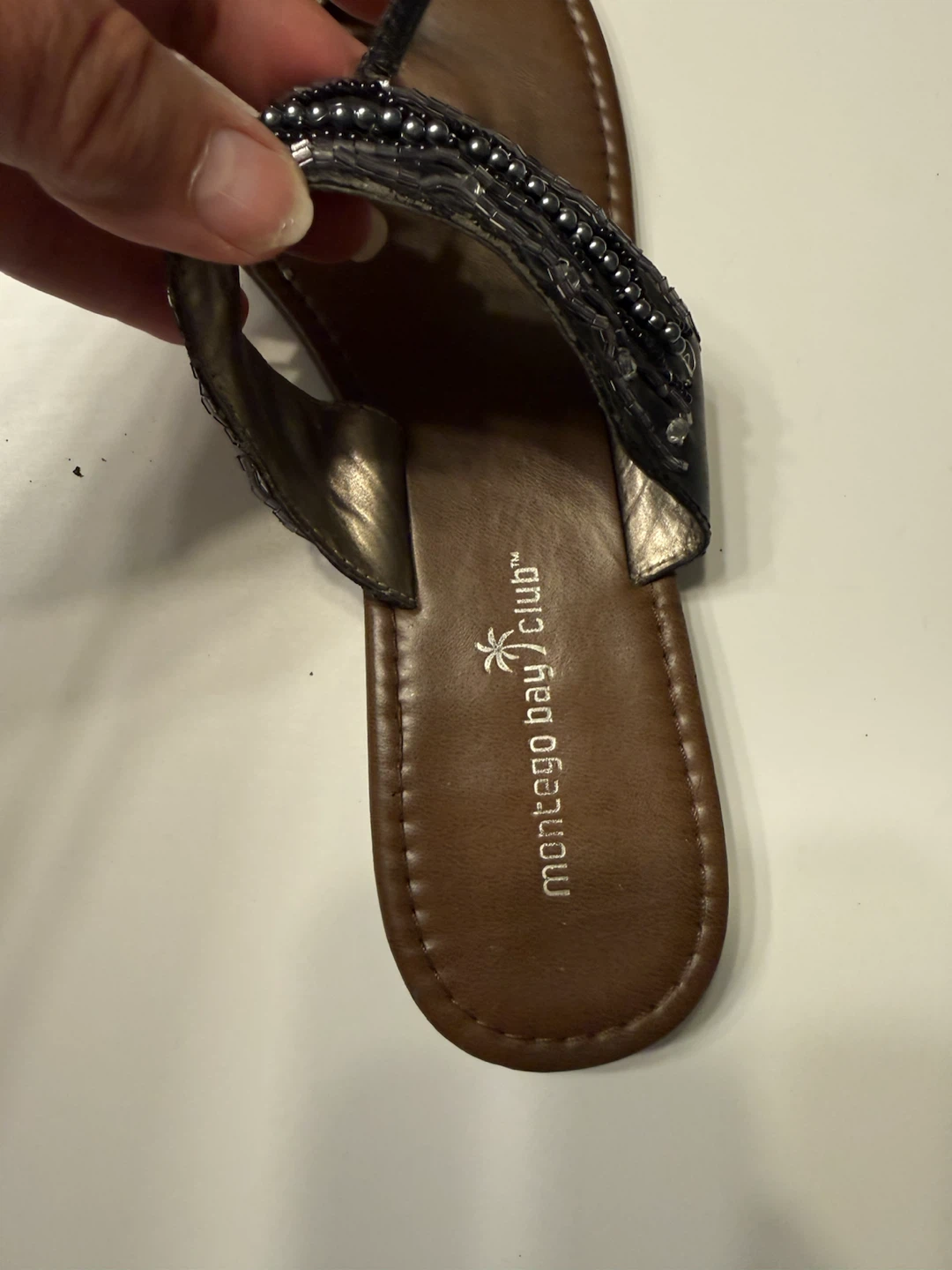 Montego Bay Club Embellished Thong Sandals - photo 3