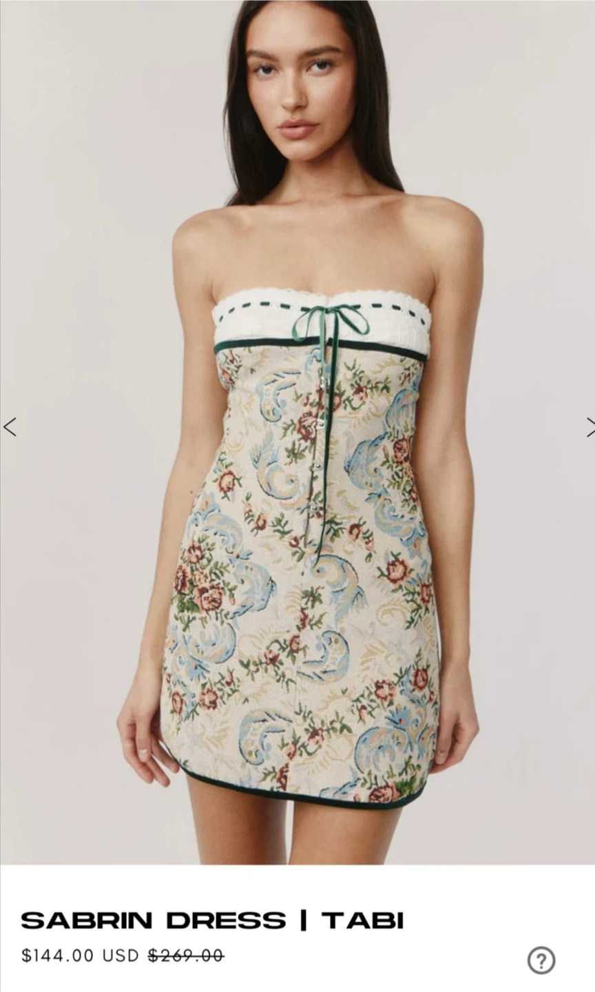 BNWT WithJean Sabrin Dress by Tabi - Size Small