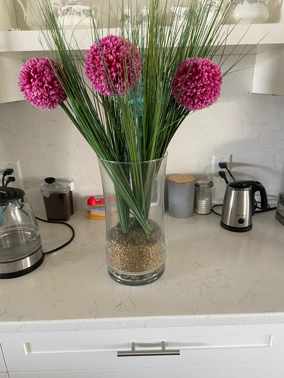 Artificial Flowers with Vase