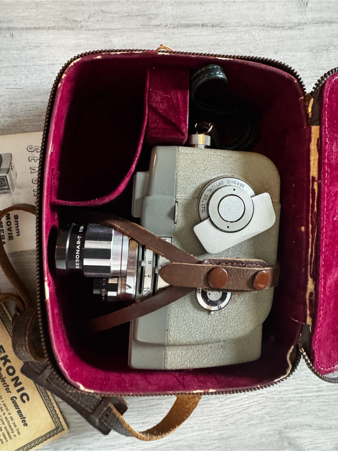 Sekonic 8mm Movie Camera with Resonar-T Lens
