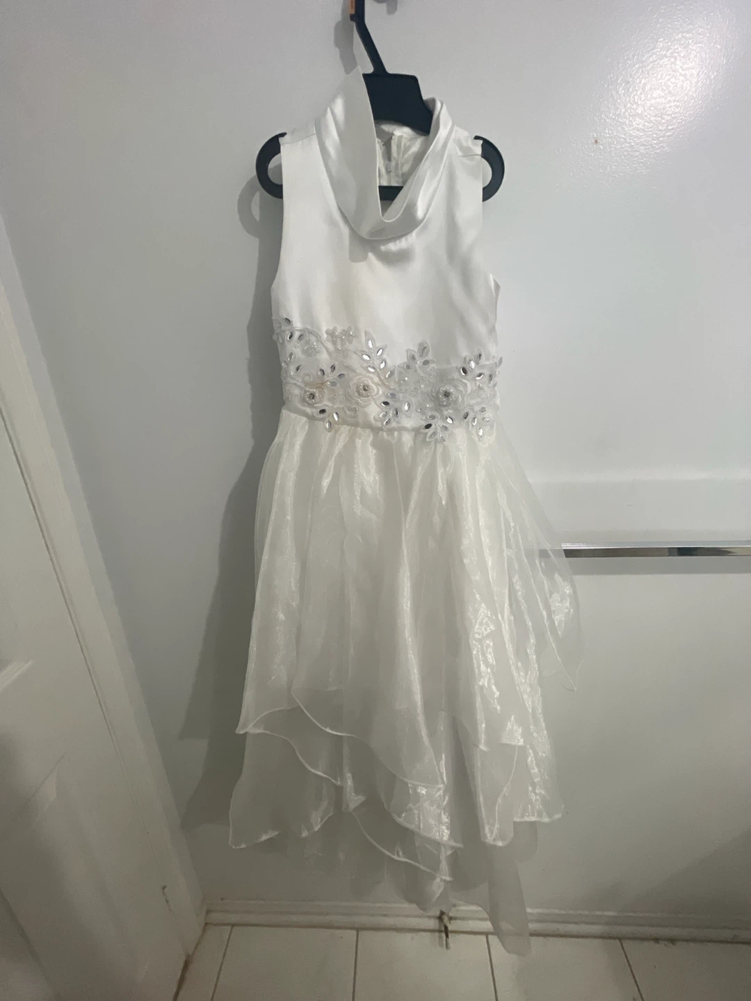 White girls dress with embellishments