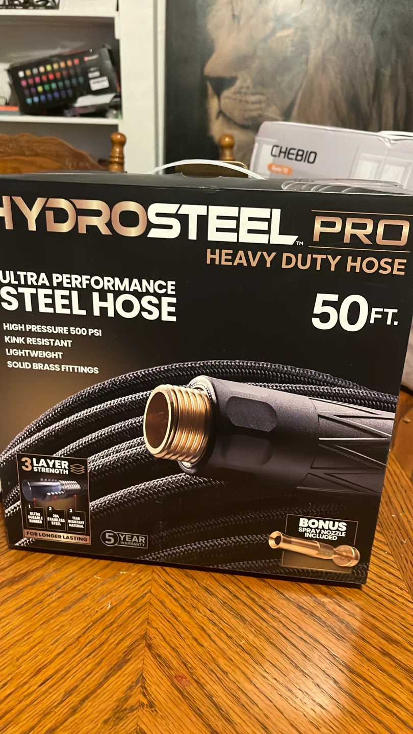 Hydrosteel Pro Heavy Duty Steel Hose 50ft