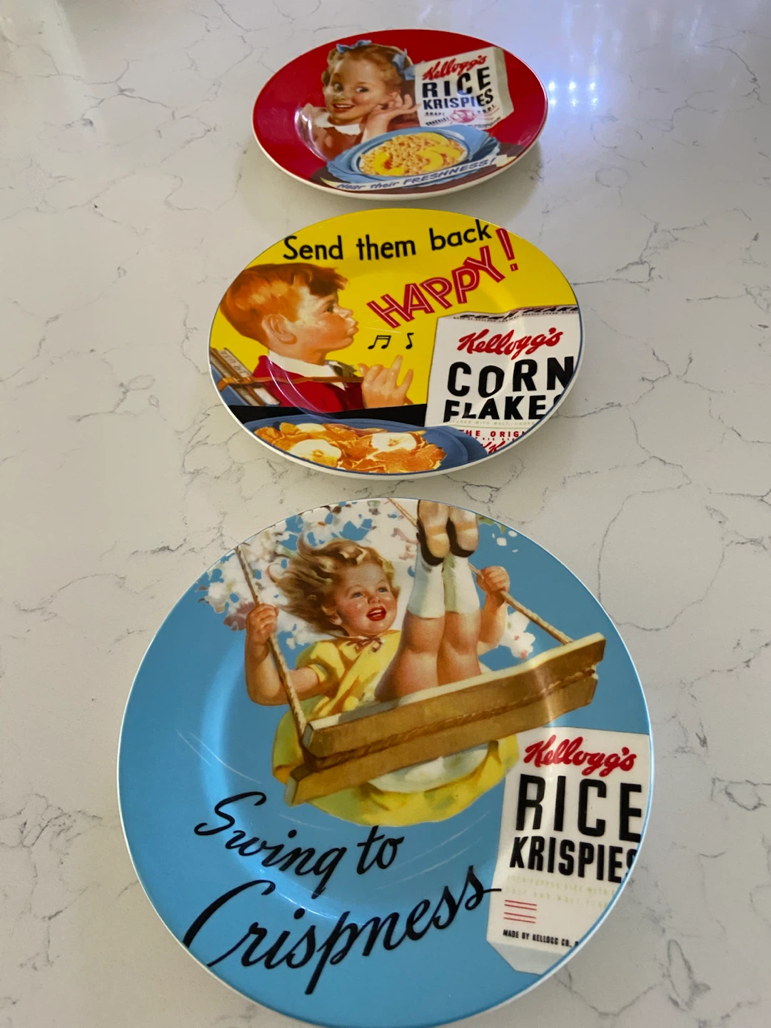 Kellogg's Cereal Themed Decorative Plates (Set of 3)