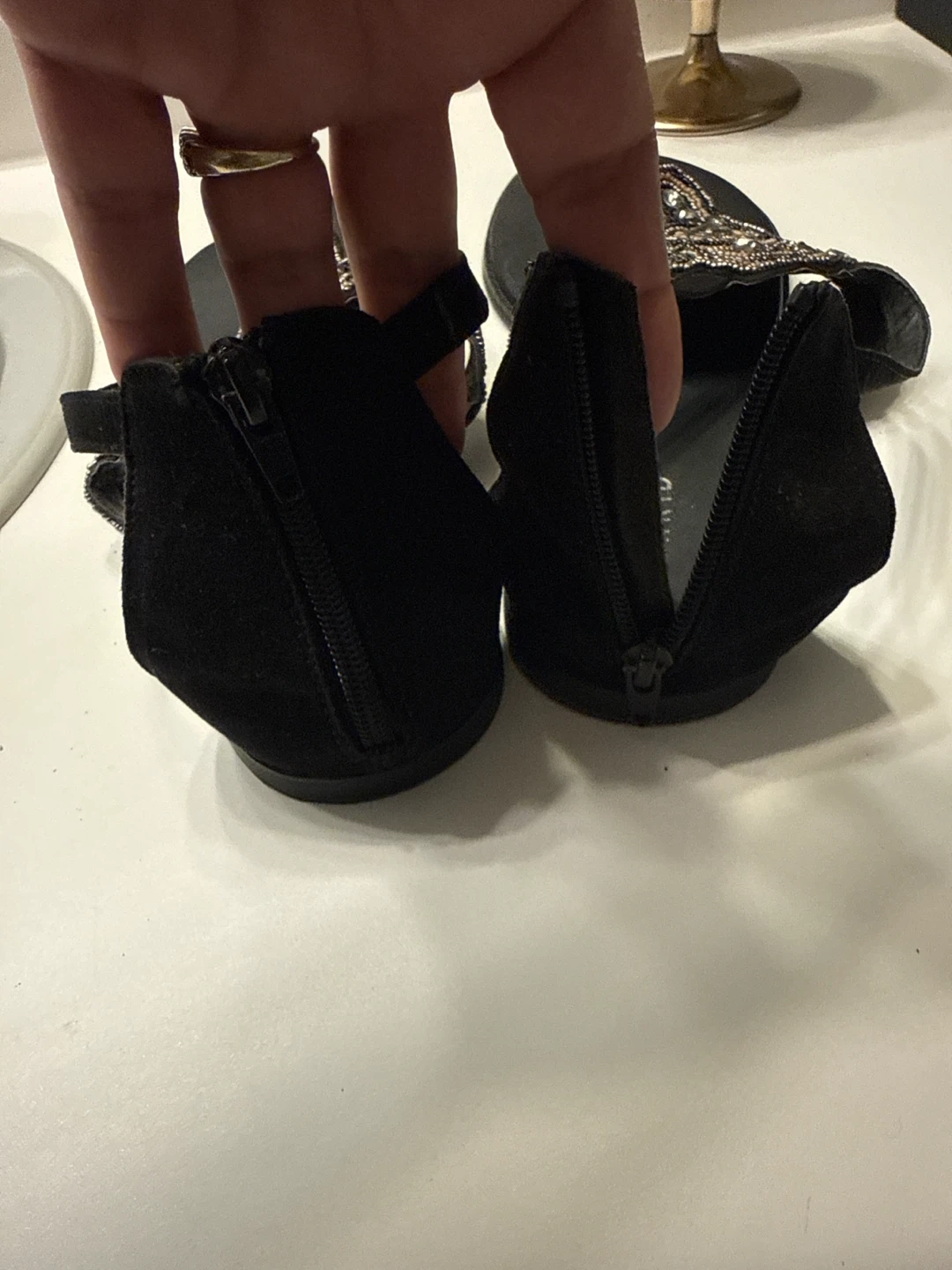 Torrid Black Beaded Flat Sandals - photo 5