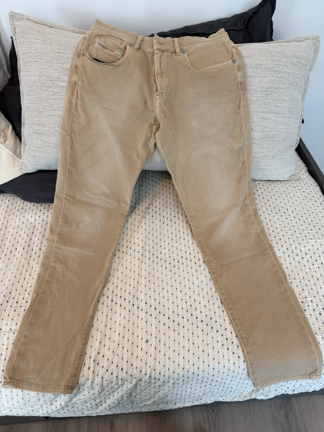 Diesel D-Strukt Men’s Slim Pants - Size 32 - Beige - photo 2